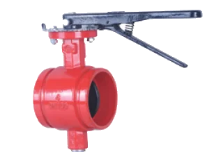 D81X4 Grooved Lever Type Butterfly Valve